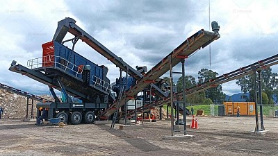 Planta Chancadora Móvil con Trituradora de Impacto en Colombia para Grava