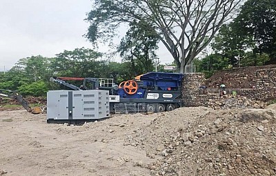 Mobile Stone Crusher Plant in Honduras for Construction Aggregagte Production