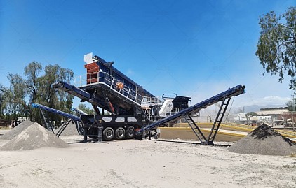 AIMIX Mobile Stone Crusher Plant in Argentina